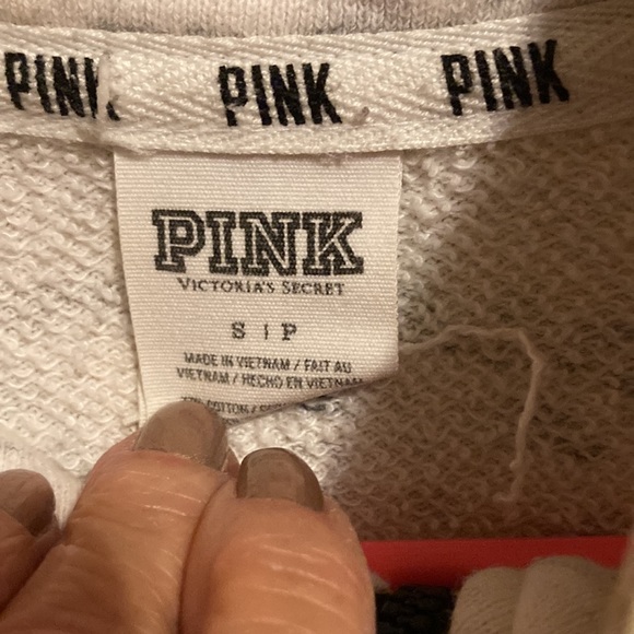 Pink VS partial zip pullover size S/P - Picture 4 of 7